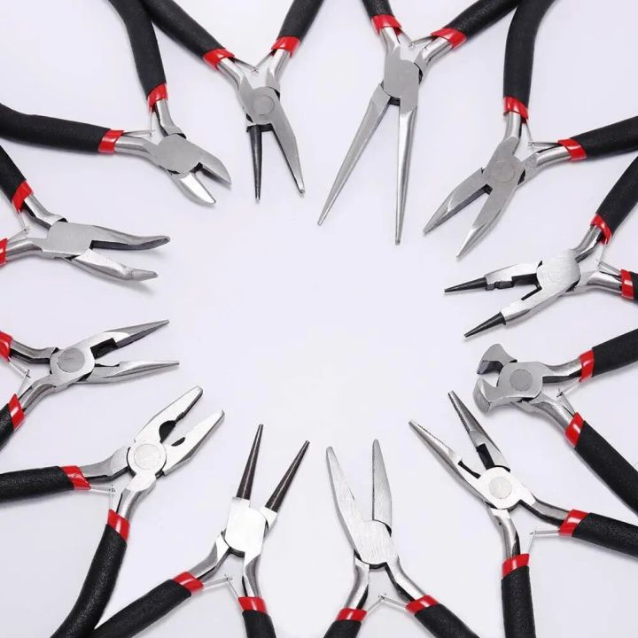 nose%20plier%20Round%20Nose%20End%20Cutting%20Jewelry%20Pliers%20Tools%20DIY%20Equipment%20Pliers%20Fit%20Handcraft%20Beadwork%20Repair%20Ferronickel%20Carbon-Hardened%20SteelTool%20Sets%20-%20Image%203