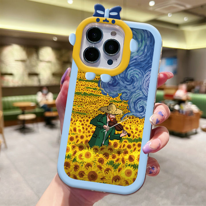 DuBaiNi%20Case%20For%20Huawei%20P30%20Pro%20Fashion%20Sunflower%20Oil%20Painting%20Abstract%20Wind%20Van%20Gogh%20Monster%20Lens%20Protective%20Phone%20Casing%20Silicone%20Soft%20Cover%20-%20Image%203