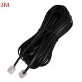 Telephone Line Cord Cable Wire RJ11 6P2C DSL Modem Fax Phone to Wall 1M - 100M. 