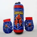 Kids Spiderman Punching Bag With Gloves. 
