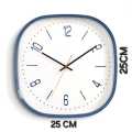 9.9 Inch Wall Clock Square Shape Silent Non-Ticking Quartz Movement Wall Hanging Clock Decorative Bedroom Living Room Modern Clock. 