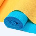 17 Colors 250x50cm Colored Crepe Paper Roll Origami Crinkled Crepe Paper Craft DIY Flowers Decoration Gift Wrapping Paper Craft. 