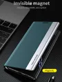 For Samsung Galaxy Note 10+/Note 10 Plus Thin Slim Folio Flip Leather Magnetic Closure Case Cover. 