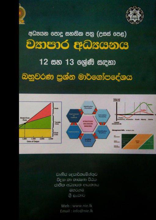 Business Studies MCQ Paper - Grade 12 & 13 - Sinhala Medium (ව්‍යාපාර අධ්‍යයනය බහුවරණ ප්‍රශ්න මාරගෝපදේශය)