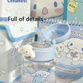 【ZOSR】 Sanrio Cartoon Summer Sports Water Bottle Straw cup Kawaii Cinnamoroll Kuromi Anime Bomb Lid Straight Tube Cup straw Water Bottle. 