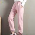 Women Warm Casual Trousers, Girls Winter Fleece Jogger Pant,Ladies Thickened Thermal Sweatpants Sports Trousers with Drawstring Closure XL. 