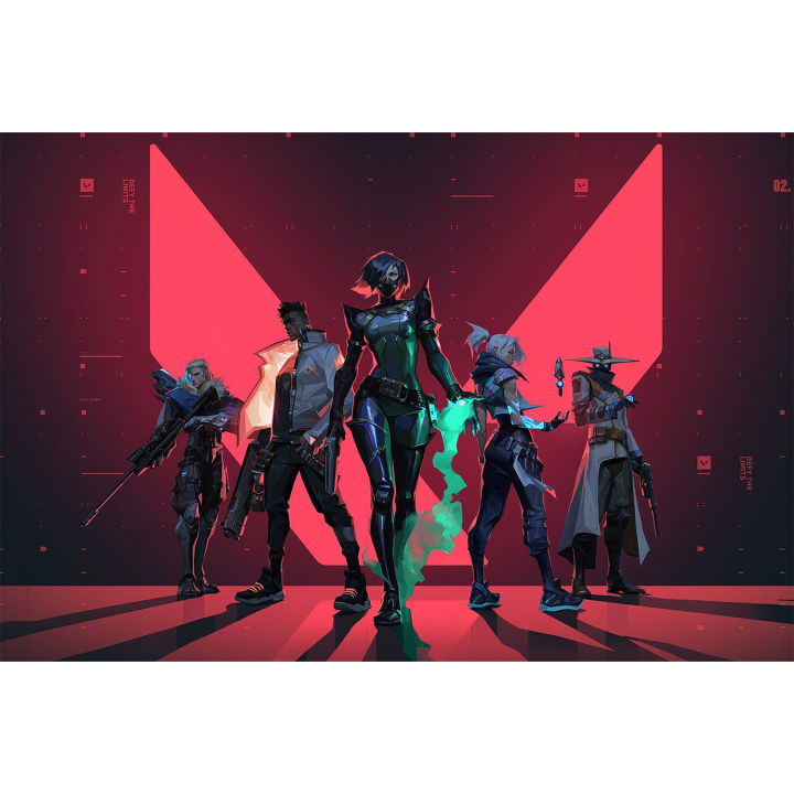 Valorant Wall Poster / size 18x12 inches / Printed / posters / PosterWallz / IMG 3.38 / room décor posters