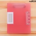 Document Folder Double Clip Plate Holder Strong Clip Small Size Translucent File A5 Ticket Bill Frosted Force Clip vYbz Invoice Folder Clip Storage _﹁. 