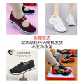 2023Mesh Flat Sports Women's Shoes Breathable All-Match Sneakers Clunky Korean Style Wear-Resistant Running Shoes Soft Bottom Not Tired Feet. 