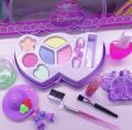 Real Makeup Toy For Girls Washable Cosmetic Set Girls Real Makeup Kit Washable Princess Play Makeup Set Kids Toys Safe Non Toxic Girls Pretend Play Birthday for Kids Gifts. 