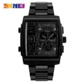 SKMEI Fashion Sports Square  Dual Display Countdown Chrono Waterproof Watch For Men 1274. 