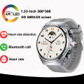 For Huawei Exercise Fitness Smart Watch Men Watch 4 Pro AMOLED HD Screen Bluetooth Call NFC Heart rate GPS SmartWatch 2024 New. 