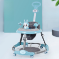 Multifunctional Baby Walker | Convertible to Kids Rocker | Push Silent wheel | Foot pad | Push Baby Stroller | Music | Convertible Eating Table | Height Gear Adjustable | Walker Baby 6-18months | MULTI MALL | ES-808Q | MMBLUE. 