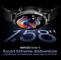 HAYLOU Solar 5 Voice Calling Smartwatch 1.58'' AMOLED Display 60Hz Smart Watch 24H Health Monitoring Sports Smartwatch for Men. 