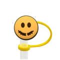 New Straw Cap Emoji Theme 10mm Dustproof Plug Silicone Protective Cover Thermos Cup Accessory. 