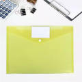 Clear Plastic Storage Folder A4 Transparent Filing Bag Student Folder Organizer Transparent Document Storage Pouch A4 Clear Plastic File Bag. 