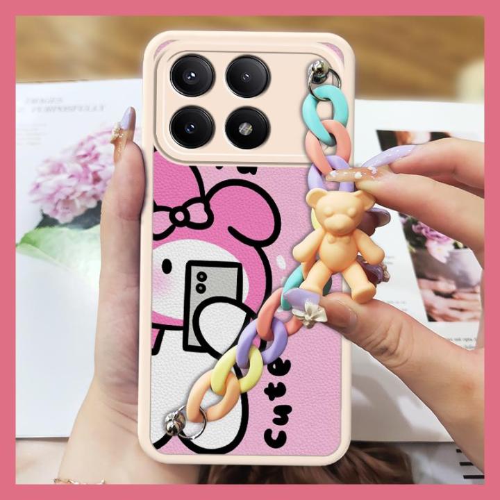 Colorful%20Chain%20Dirt-resistant%20Phone%20Case%20For%20Redmi%20K70E%20Cartoon%20Anti-knock%20Simplicity%20cute%20Anti-knock%20skeleton%20soft%20case%20-%20Image%202