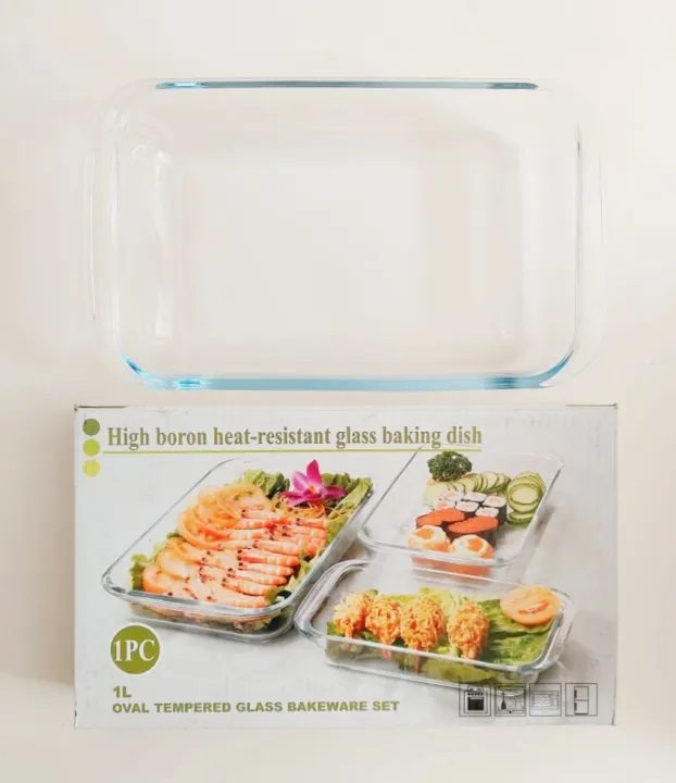 Baking%20Dish%201L%20Pyrex%20Glass%20High%20Boron%20Heat%20Resistant%20Glass%20Cake%20Plate%20Oven%20Bakeware%20Dessert%20Dish%E2%80%8B%20Kitchenware%20-%20Image%204