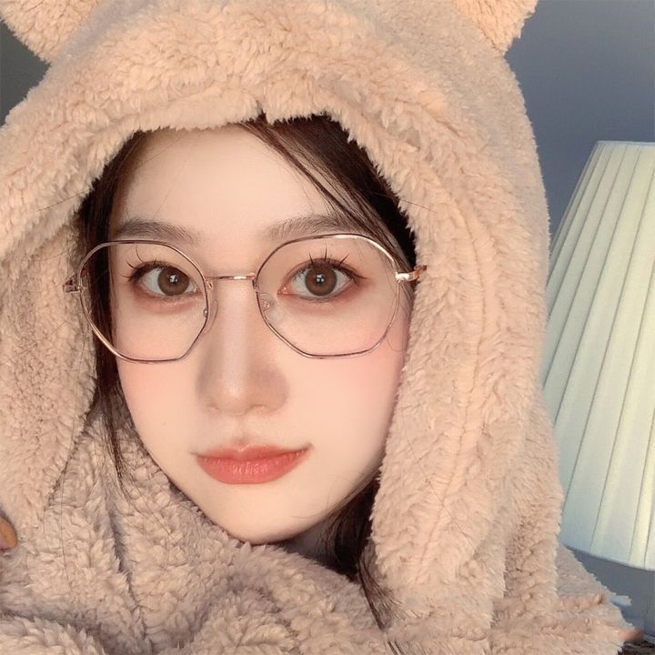 Art%20Retro%20Unisex%20Polygon%20Anti%20Blue%20Light%20Glasses%20Metal%20Frame%20Flat%20Ocular%20Fashion%20Comfortable%20Transparent%20Spectacle%20For%20Women%20Men%20-%20Image%203