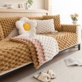 Universal Non-slip Corner Sofa Mat Thicken Plush Sofa Cover Winter Warm Sofa Towel Couch Cushion for Living Room Sofas Blanket. 