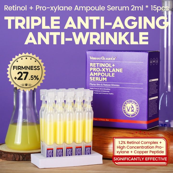 Retinol + Pro-xylane Ampoule serum It Soothes Repairs Strengthens The Skin And Diminishes Fine Lines