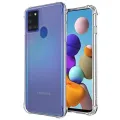 Samsung Galaxy A21s Shock Proof Crystal Clear Hybrid Soft Rubber, Silicone & TPU Bumper Anti Scratch Back Cover Case. 