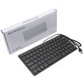 K1000 USB Computer PC Keyboard Plug and Play Mini Keyboard Wired Waterproof Multimedia Kaypad Portable Laptop Accessories Compatible for Windows, for Mac OS. 