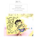 Handmade sand painting Kids color sand painting set DIY creative handmade materials Color painting Prizes for elementary school students Children's art tools. 