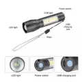 Portable Mini rechargeable Torch with in built battery | Emergency Torch | Emergency Lamp | Water Proof | Shock Proof | 3 in 1 | Side Light | LED | Zoom in | Zoom Out. 