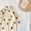 Casual Cute Bear Autumn Baby Boys Girls Rompers Long Sleeve Infants Clothing Unisex. 
