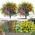 Wedding Plastic Flowers Sidewalk Outdoors Garden Lifelike Home Outdoor Flowers Decorations UV Resistant. 