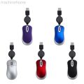 Lovely Mini Wired Mouse Retractable USB Cable Ergonomic Office Computer PC Laptop Gaming Mice. 