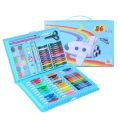 Drawing Set, Paint Set, Watercolor Pencils, Crayons, Solid Watercolor, Oil-based Pencils, Color Sign Pen, Oil Pastel, For Kids, Children, Coloring Books, School Entrance Present, Stationery, Paint Set, 86 Pieces (Blue). 