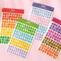 Kawaii Ribbon Sticker Alphabet Decoration Stickers Color Scrapbooking Planner Photo Album Cute Letter Stationery Korean 2Sheets(1). 