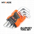 9 Pieces Hex Wrenches Set 1. 5mm-10mm Repair Tool,  High Quality Allen Key Set. 