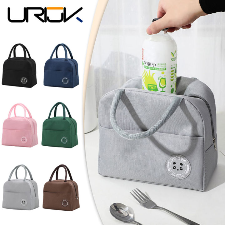 Urijk Portable Thermal Bag Portable Lunch Box Bag Lunch Bag Large Lunch Bag Student Outdoor Lunch Bag Aluminum Foil Lunch Bag