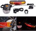 3-in-1 Bicycle Signal Light – Turn Signal, Brake & Tail LED Light with Electric Horn, Rear Safety Warning, Cycling Accessories. 