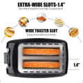 2-Slice Electric Fully Automatic Toaster Multifunctional Breakfast Machine. 
