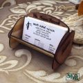 Wooden Visiting Card Holder For Office Table, Wooden Butterfly Visiting card Holder. 