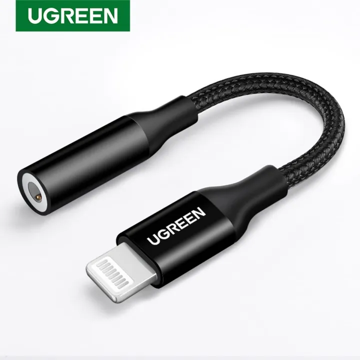 Ugreen MFi Lightning to 3.5mm Headphones Adapter for iPhone 13 12 11 Pro max mini 8 7 Aux 3.5mm Jack Cable for Lightning Adapter Accessories