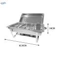 Chafing Dish Buffet Chafer Set Lid Rectangular Catering for Events Wedding. 