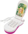 Princess Girls Sparkle Pink Mobile Phone Flip Toy Phone With Music. 