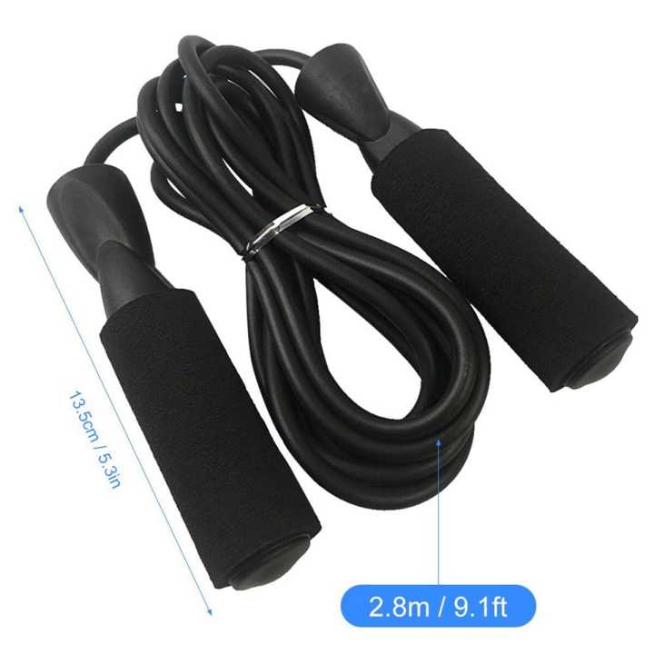 NEW 【DIV MALL】Adjustable Jump Rope Fitness Skipping Rope Soft Foam ...