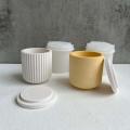 DIY handmade plaster molds scented cup flower pot molds candle jar molds concrete molds silicone molds cement jewelry box molds. 