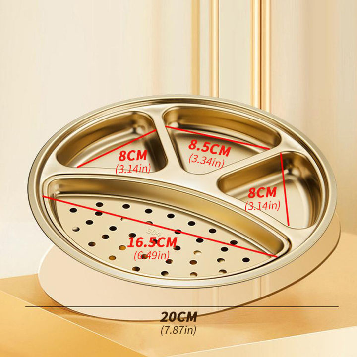 KOKKO%20Stainless%20Steel%20Round%20Divided%20Plates,%20Stackable%20Dinner%20Plates%20With%204%20Compartment,%20Divided%20Tray%20Sauce%20Dish%20For%20Home%20Kitchen%20BBQ%20Restaurant%20-%20Image%203