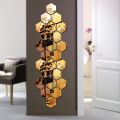 Bikri Kendra - Hexagon 24 Golden mirror stickers for wall, acrylic wall decor sticker, hexagonal mirror wall sticker, wall mirror stickers, wall stickers for hall room, bed room, Kitchen, Unframed SAB. 