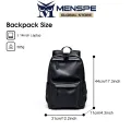 Fashion Men’s Backpack Unisex Portable Laptop Backpack Soft PU Backpack Business Travel Bag Notebook Bag College Commuting Backpack Leisure School Bag For Travel Study Business. 
