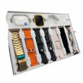 Hiwatch i20 Ultra 2 , 3 MAX Suit SmartWatch + Airpods Pro with Transparent Screen Guard Watch with Seven Decorated Straps. 