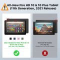 Shockproof Silicone Case For Amazon All-New Kindle Fire HD 10 10 Plus Tablet 11th Gen 2021 Release Flexible Clear Back Cover. 