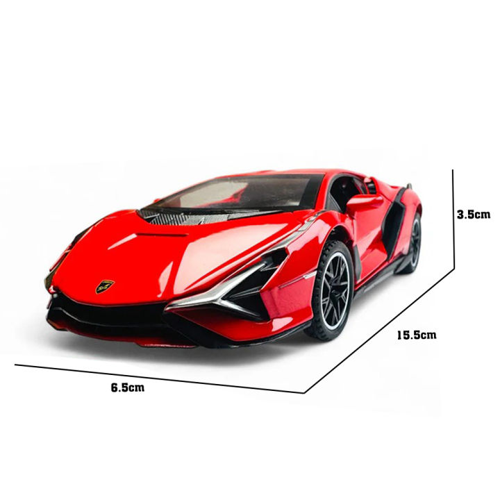 1:32%20Die-Cast%20Lamborghini%20Model%20Car%20%E2%80%93%20Pull%20Back%20Toy%20with%20Lights,%20Music%20&%20Openable%20Doors%20Metal%20Car%20Toy%20Car%20-%20Image%202